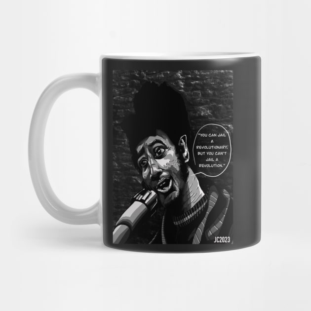 Fred Hampton “Can’t Jail A Revolution” portrait (digital) by StagArtStudios